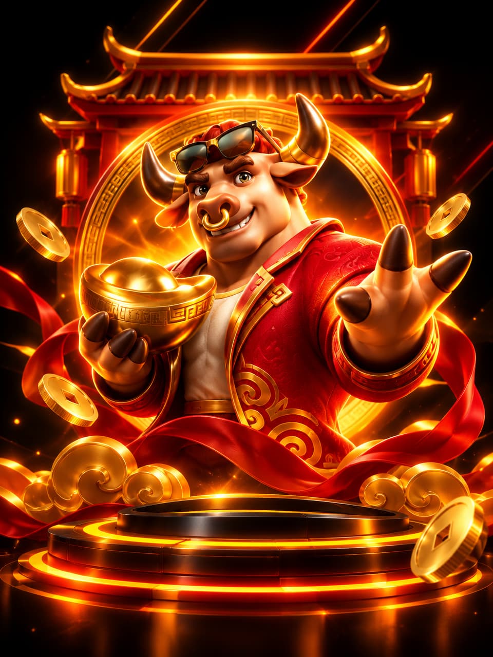 ภาพเกม PG Fortune Ox ที่ออกแบบใหม่สำหรับ ss168 - เอชเอส168